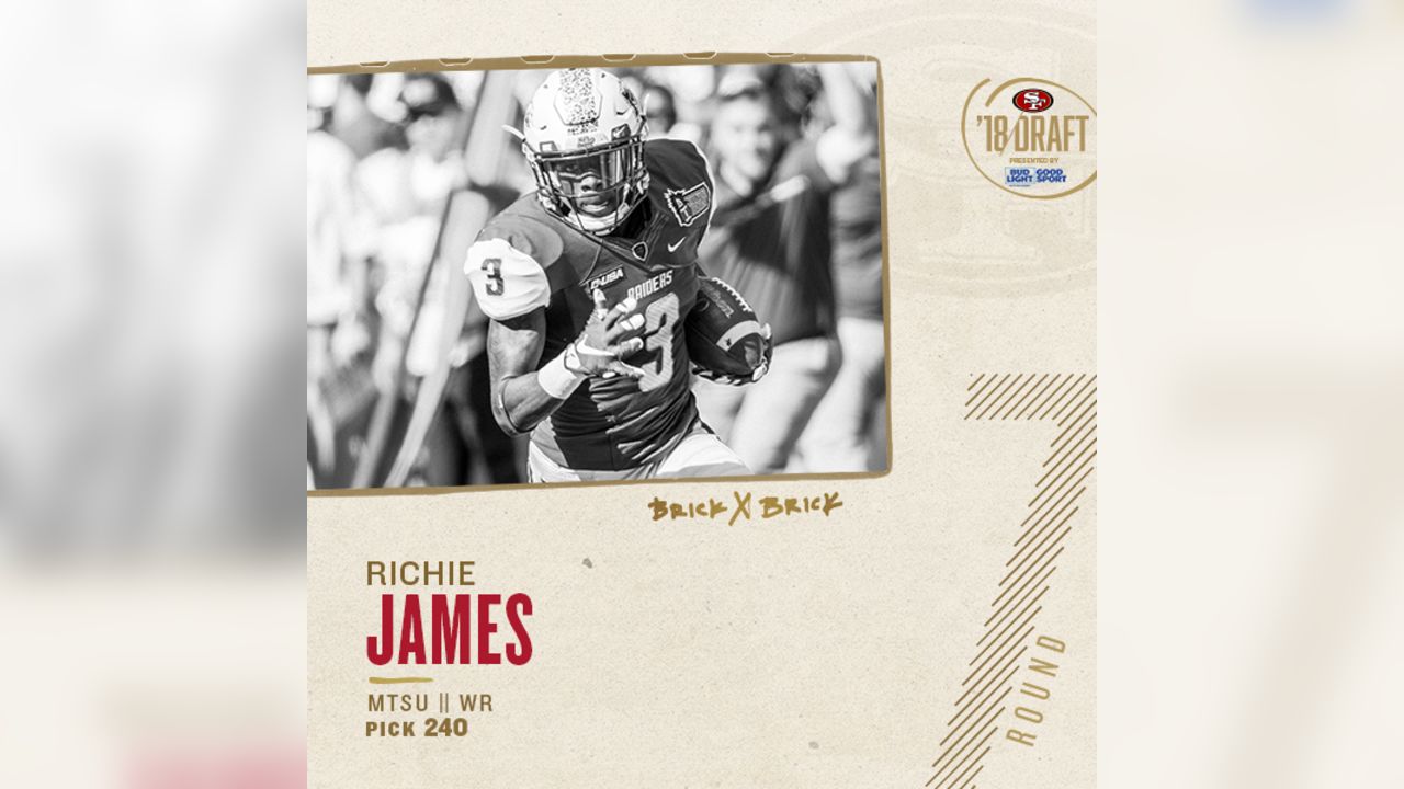 NFL Draft 2018: 49ers take MTSU football WR Richie James