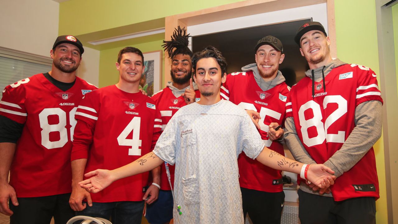 George Kittle Brightens Day for Children's Hospital Patients