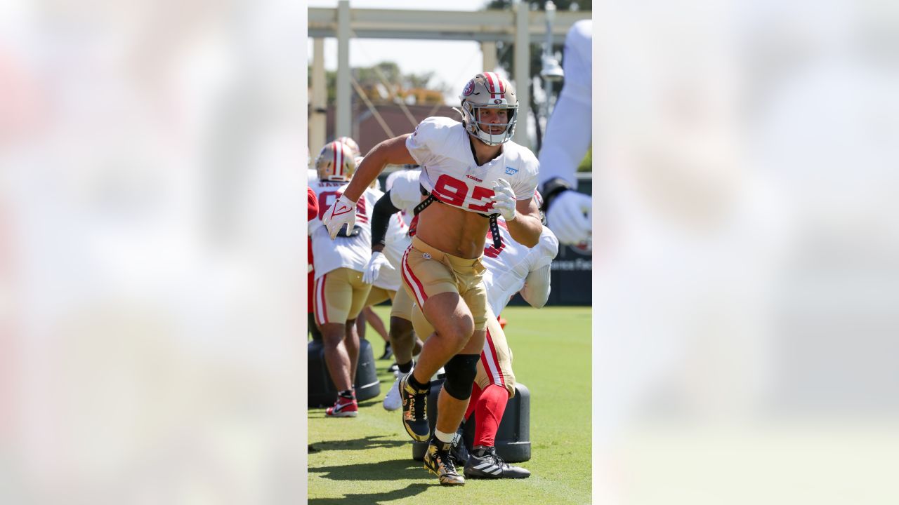 49ers training camp: Pads come on, but head-on contact frowned upon