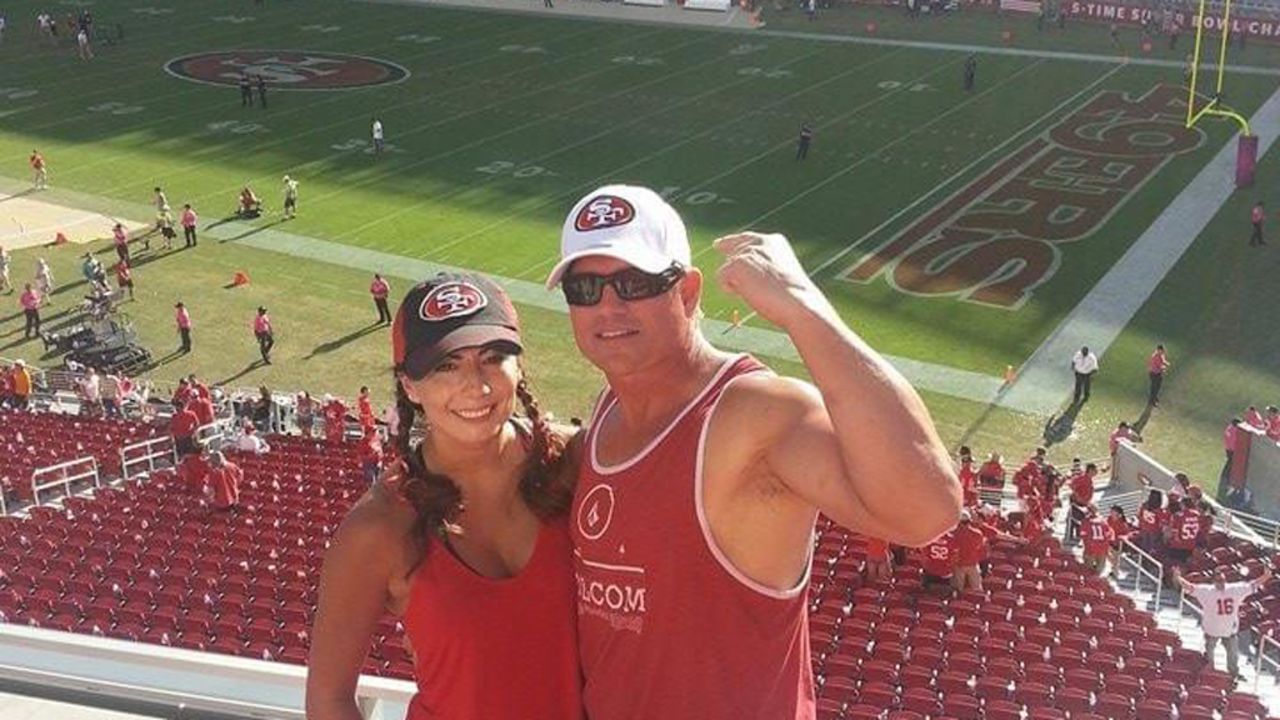 Mike Iupati - My beautiful wife and I at the 49ers Black Tie Gala. Levi  Stadium Grand Opening