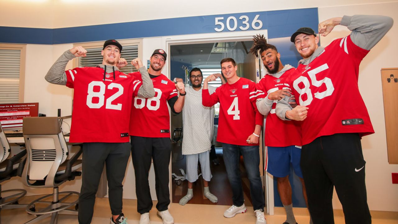 George Kittle Brightens Day for Children's Hospital Patients