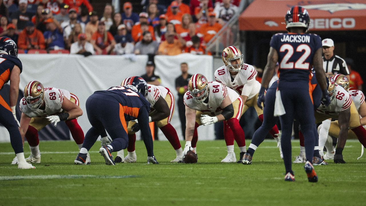 Photo: San Francisco 49ers vs Denver Broncos inh Santa Clara, California -  SXP2023081922 