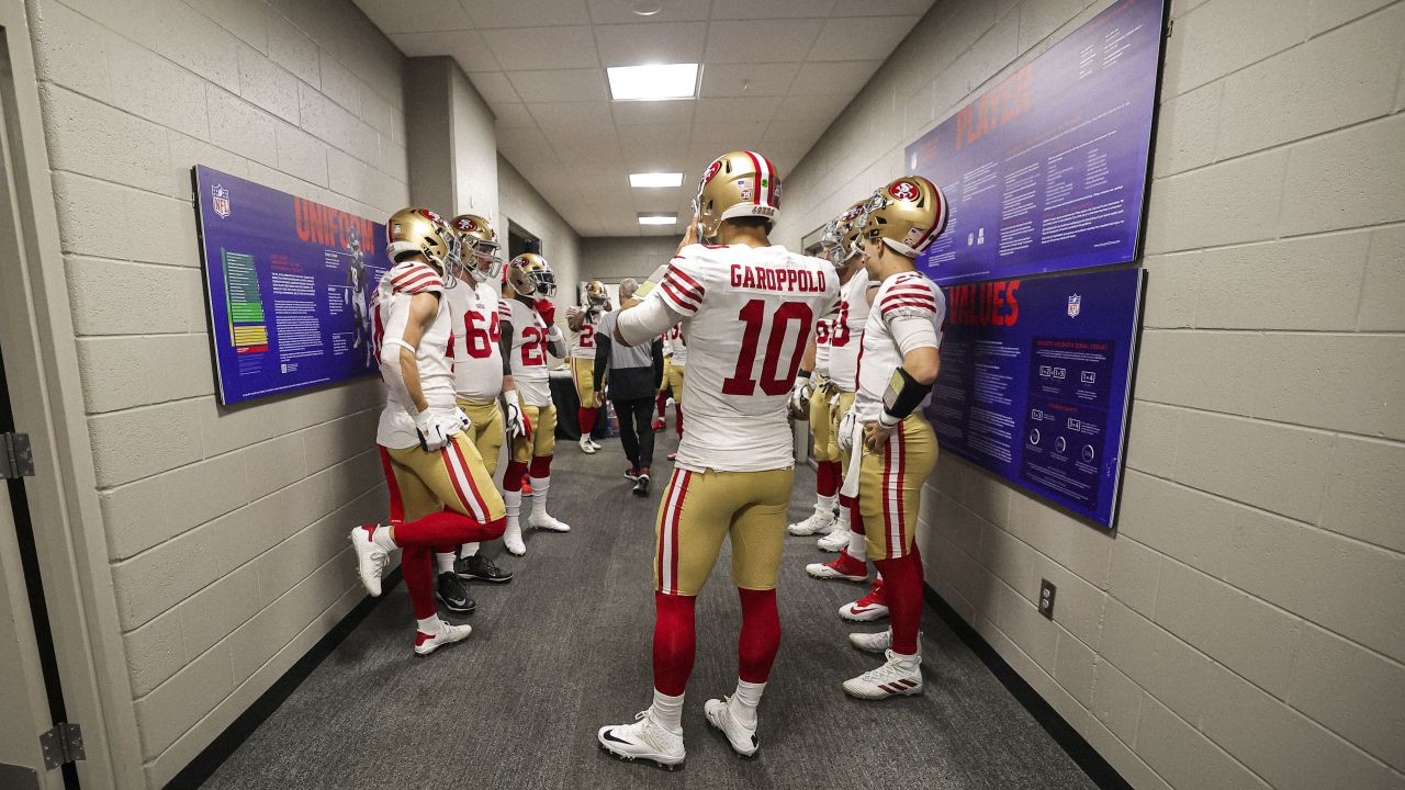 NFL 49ers Men's M&N All Over Crew The Locker Room Of Downey