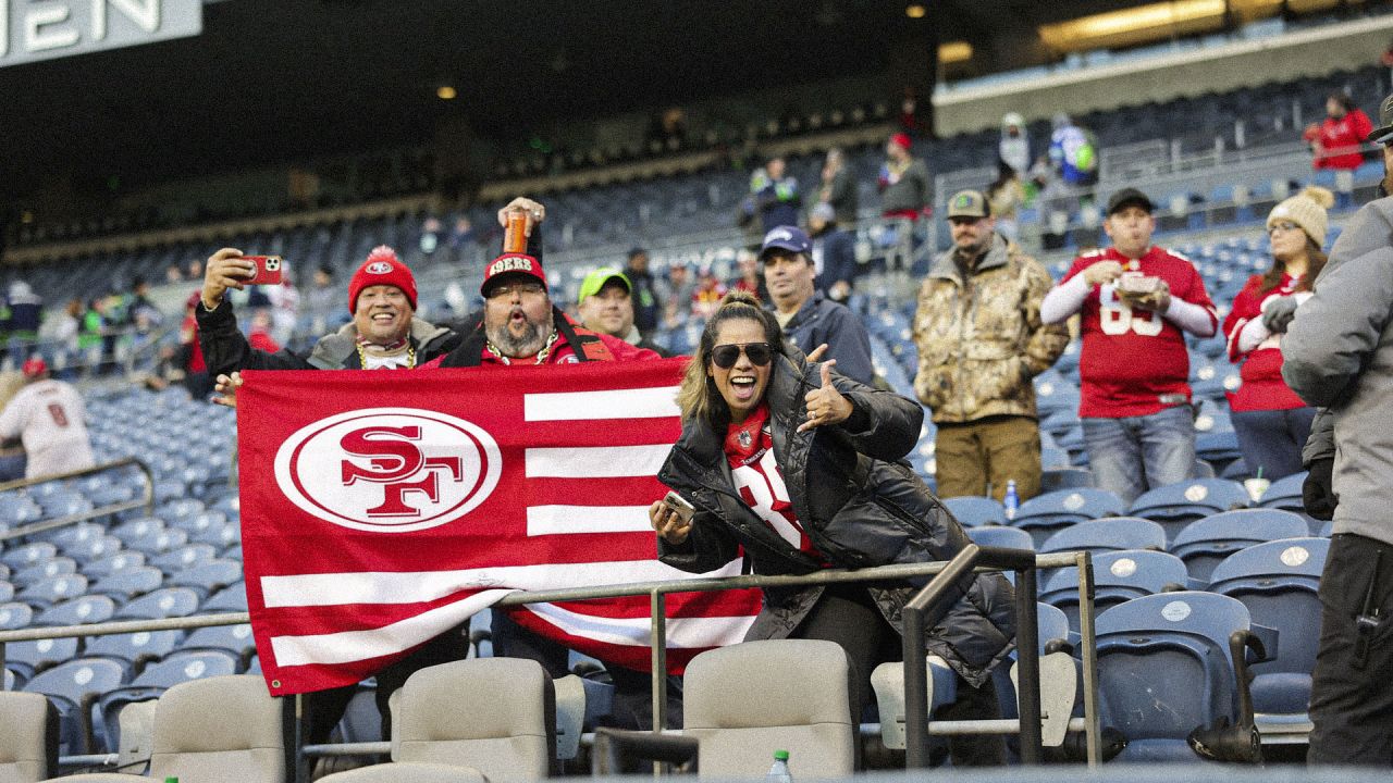 All whites under the Lumen Field - San Francisco 49ers