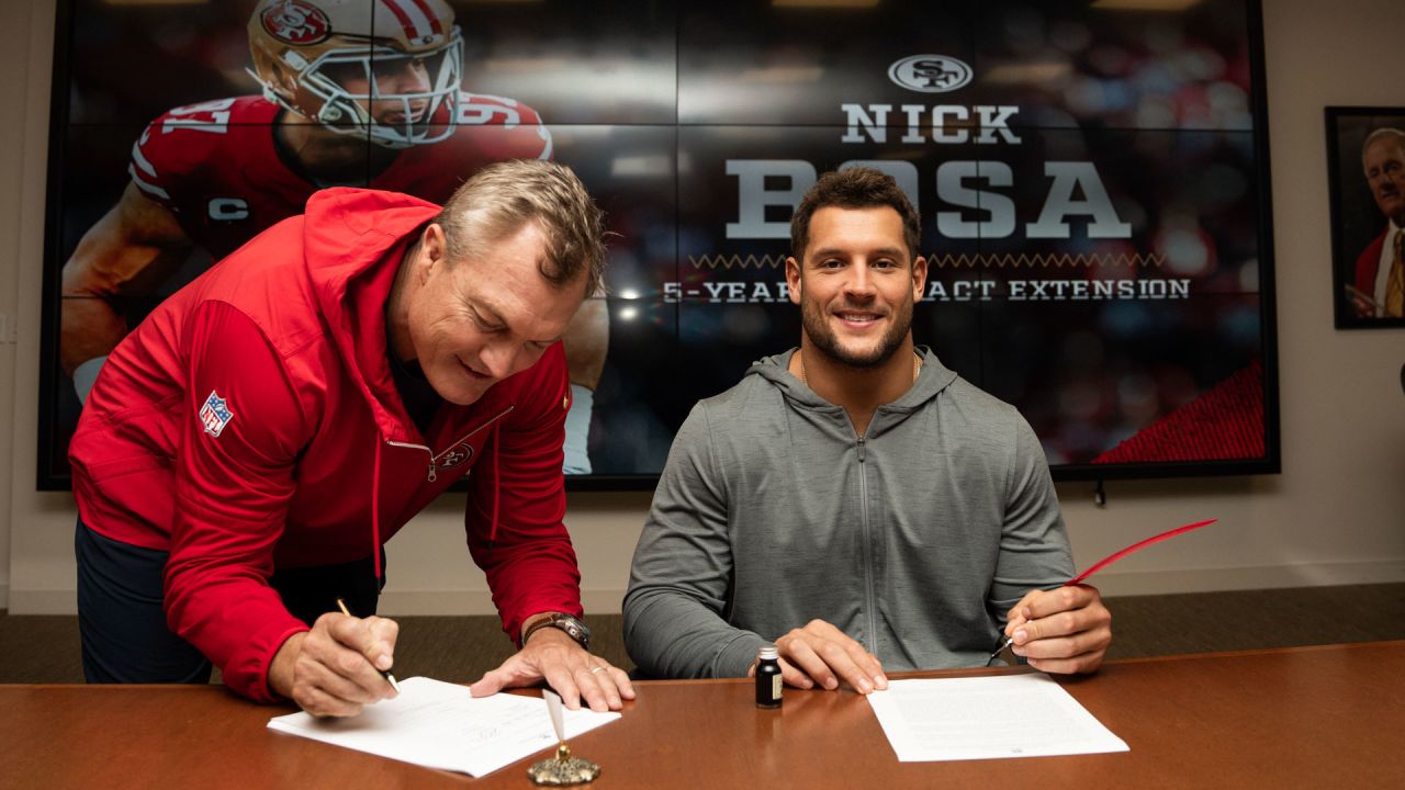 San Francisco 49ers DE depth chart after Nick Bosa signs