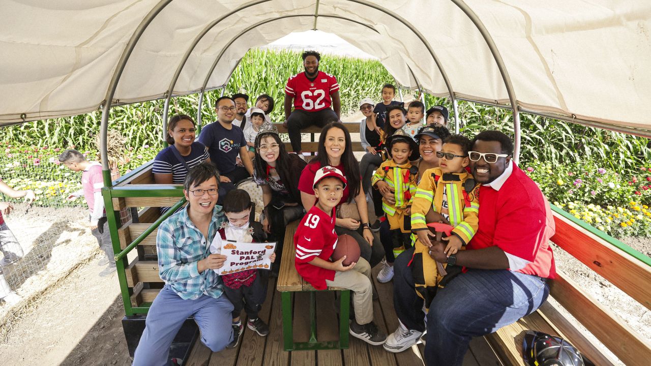 Off the Field: 49ers Players Embrace Halloween Spirit at Pumpkin