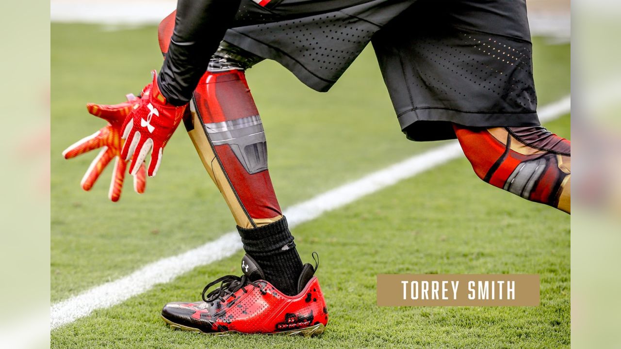 49ers player kicks game winner with cleats from Lancaster store