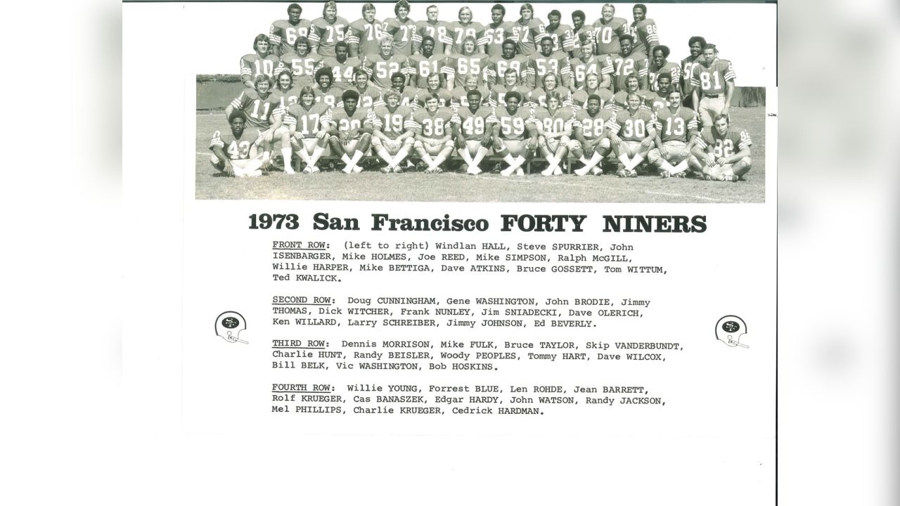 1960 SAN FRANCISCO FORTY NINERS 8X10 TEAM PHOTO TITTLE BRODIE