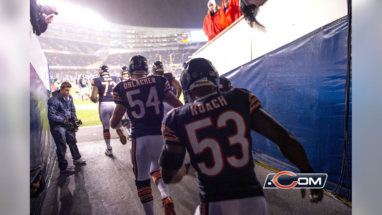 Chicago Bears vs. Houston Texans. Fans support on NFL Game. Silhouette of  supporters, big screen with two rivals in background Stock Photo - Alamy