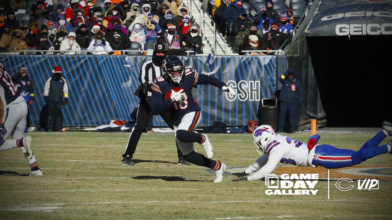 Chicago, Illinois, USA. 24th Dec, 2017. - Bears fans takes part in the Christmas  Eve spirit as they watch the NFL Game between the Cleveland Browns and  Chicago Bears at Soldier Field