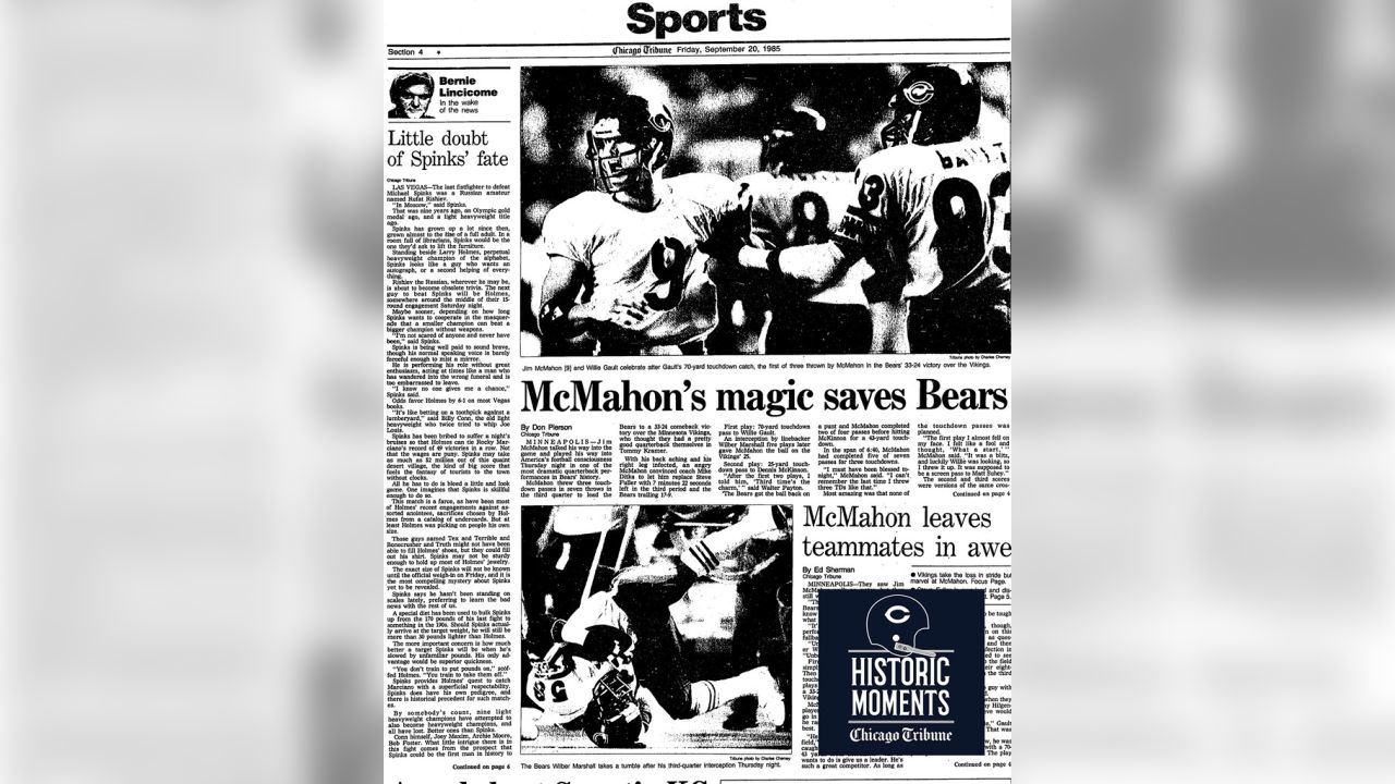 Historic Moments: McMahon's Miracle