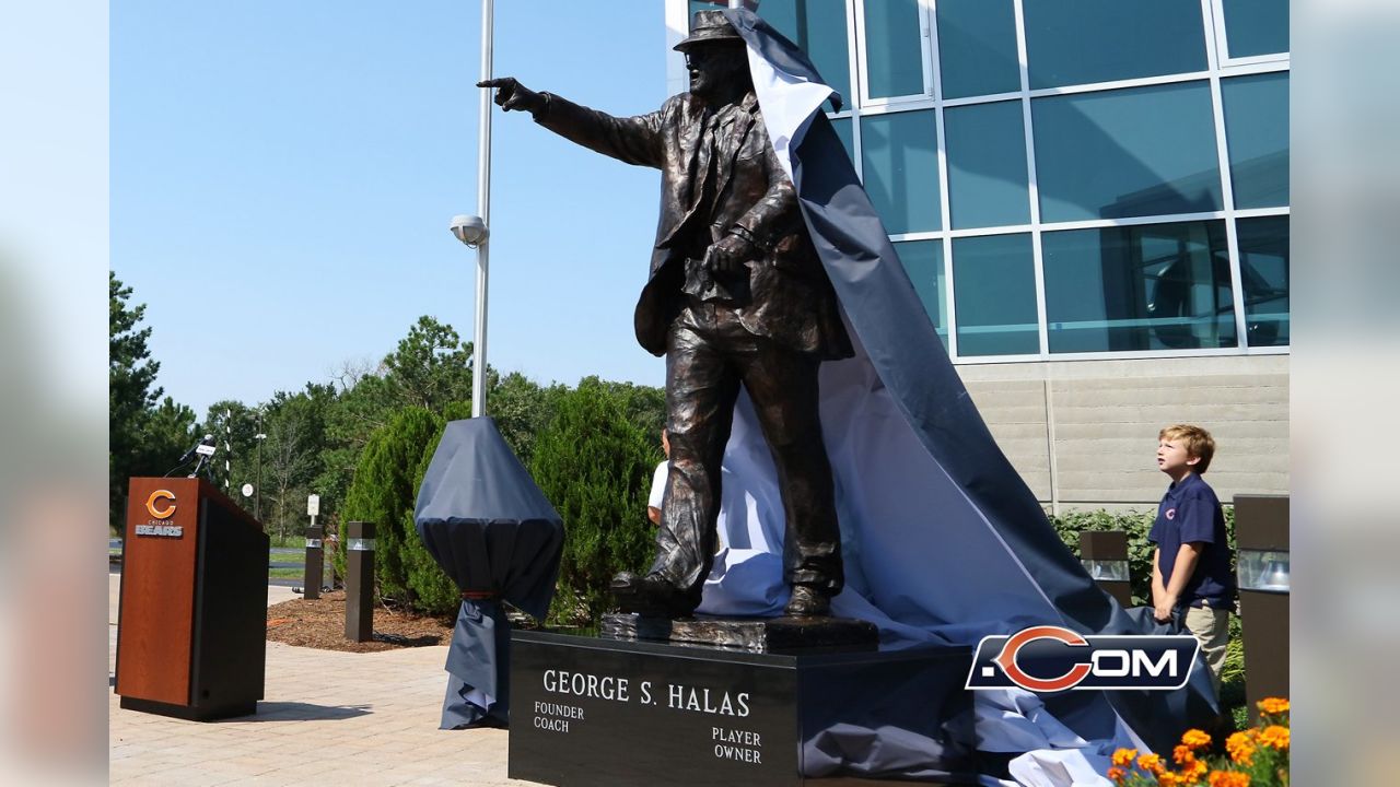 George Halas Autographed Letter Framed W Photo Papa Bear Chicago Bears