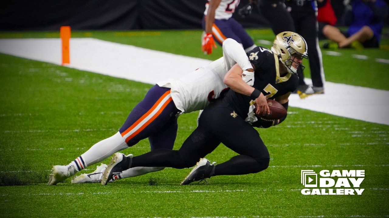 Chicago, Illinois, USA. 01st Nov, 2020. - Bears #17 Anthony Miller and  Saints #22 C.J. Gardner-Johnson in action during the NFL Game between the  New Orleans Saints and Chicago Bears at Soldier