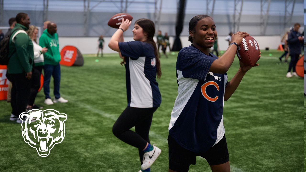 Bears help launch NFL girls flag football league in UK