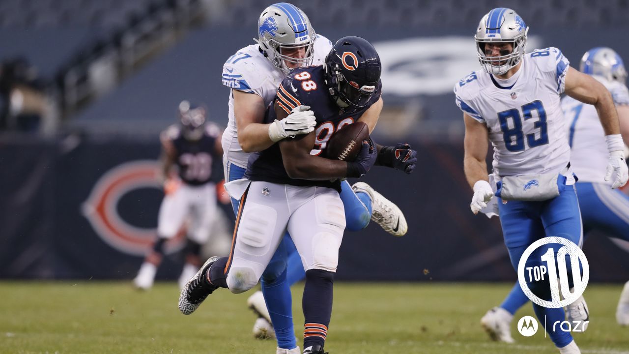 Bears DT Khyiris Tonga Recovers Fumble During Win Over Giants