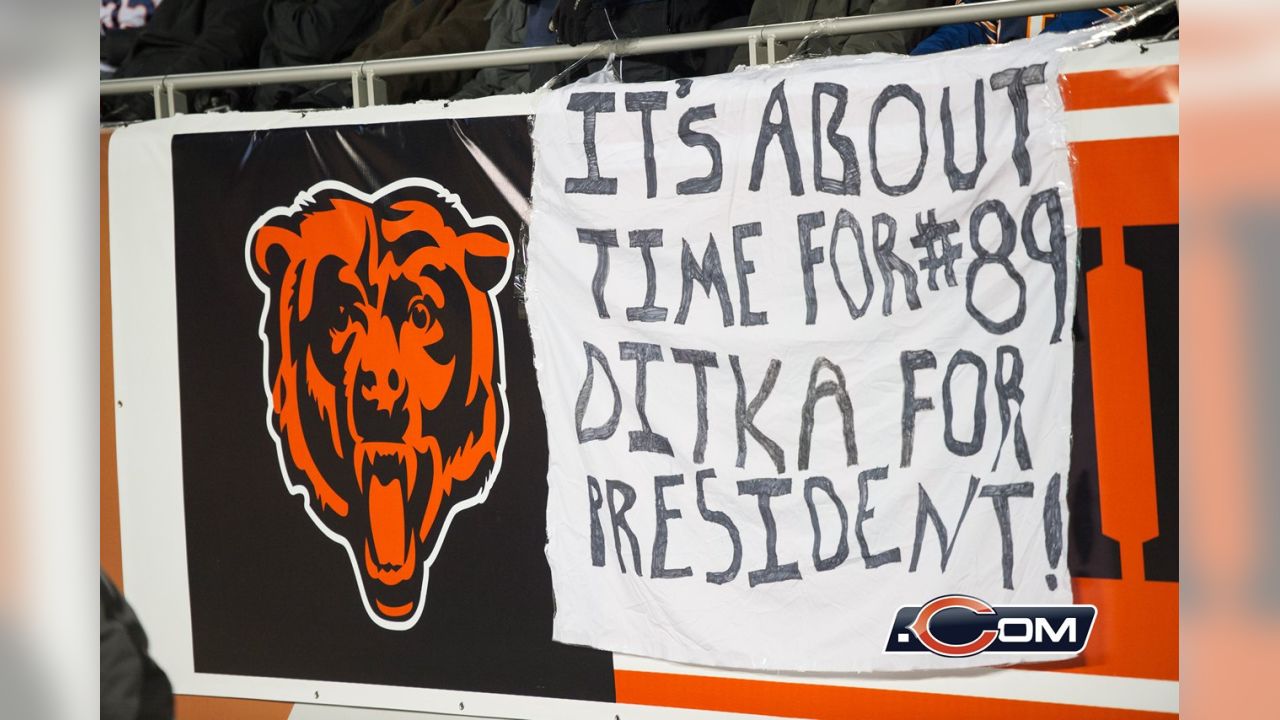 Mike Ditka's Chicago Bears Jersey and Sweater Retirement Presentation  Formerly Displayed at Mike Ditka's Restaurant