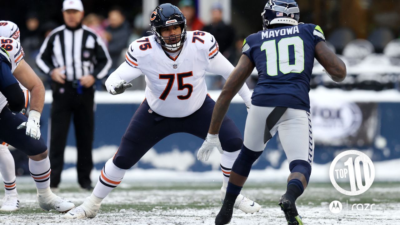 Chicago Bears Richard Dent after sack vs New England Patriots QB