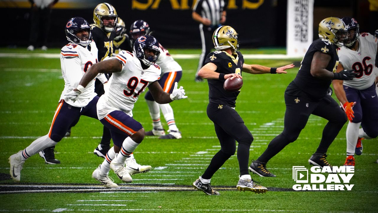 New Orleans Saints quarterback Taysom Hill (7) during an NFL wild-card  playoff football game against the Chicago Bears, Sunday, Jan. 10, 2021, in New  Orleans. The Saints defeated the Bears 21-9. (AP