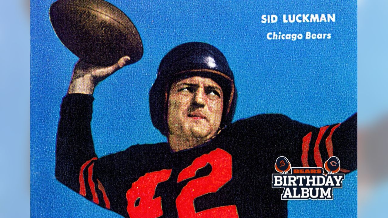 Vintage 1947-1966 Sid Luckman Chicago Bears Black & White -   Hong Kong