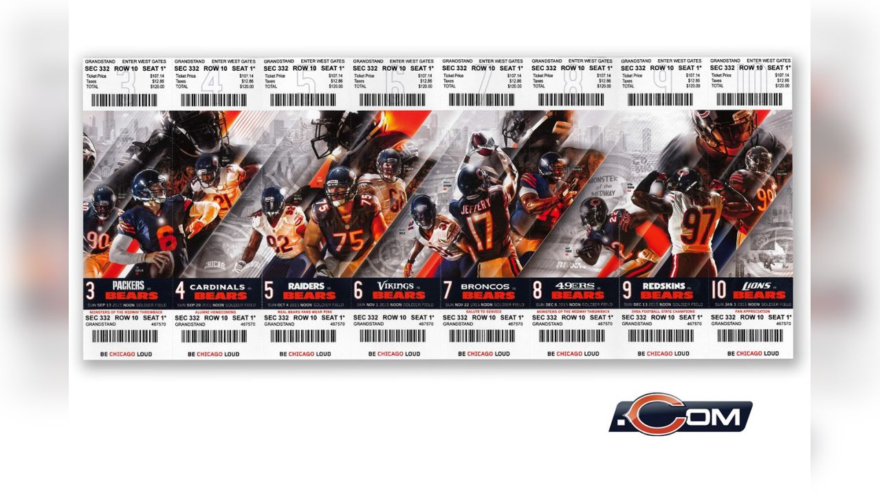 Chicago Bears 11/11/2012 NFL ticket stub vs Houston Texans