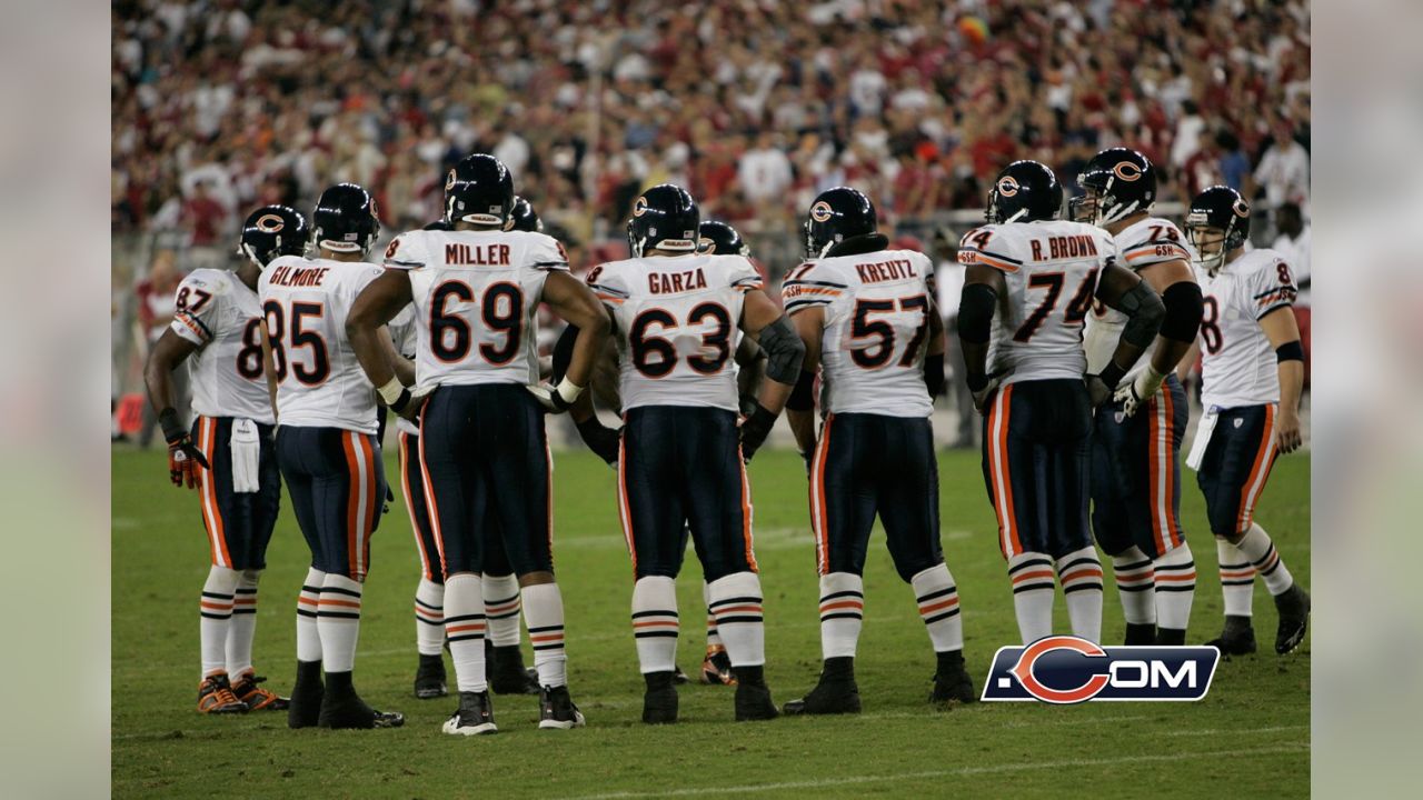 Rex Grossman and the Bears in the Huddle. Editorial Photography