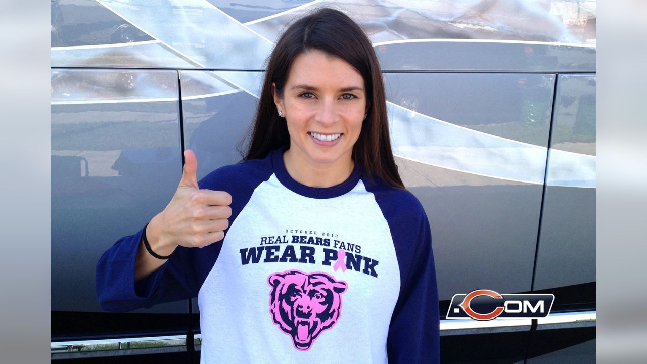 Official Real Chicago Bears Fans Wear Pink Logo Cancer Awareness