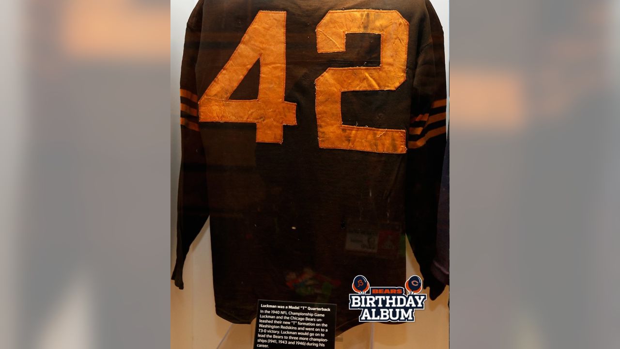 SID LUCKMAN CUSTOM CHICAGO BEARS B THROWBACK JERSEY