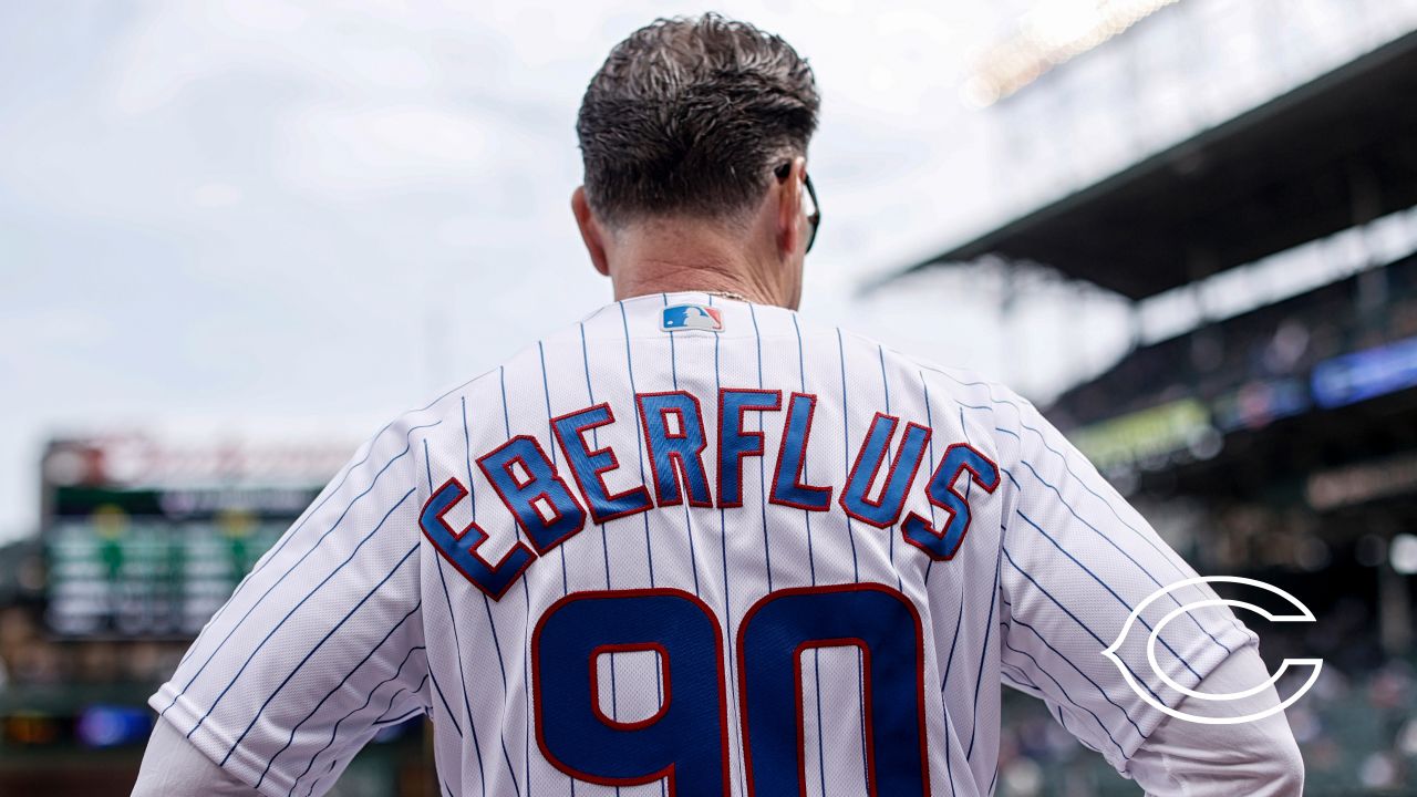 Eberflus receives first-pitch tips from Kerry Wood