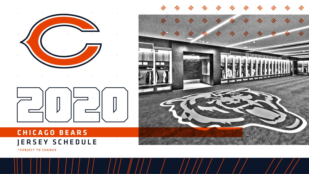 2020 Chicago Bears Jersey Schedule