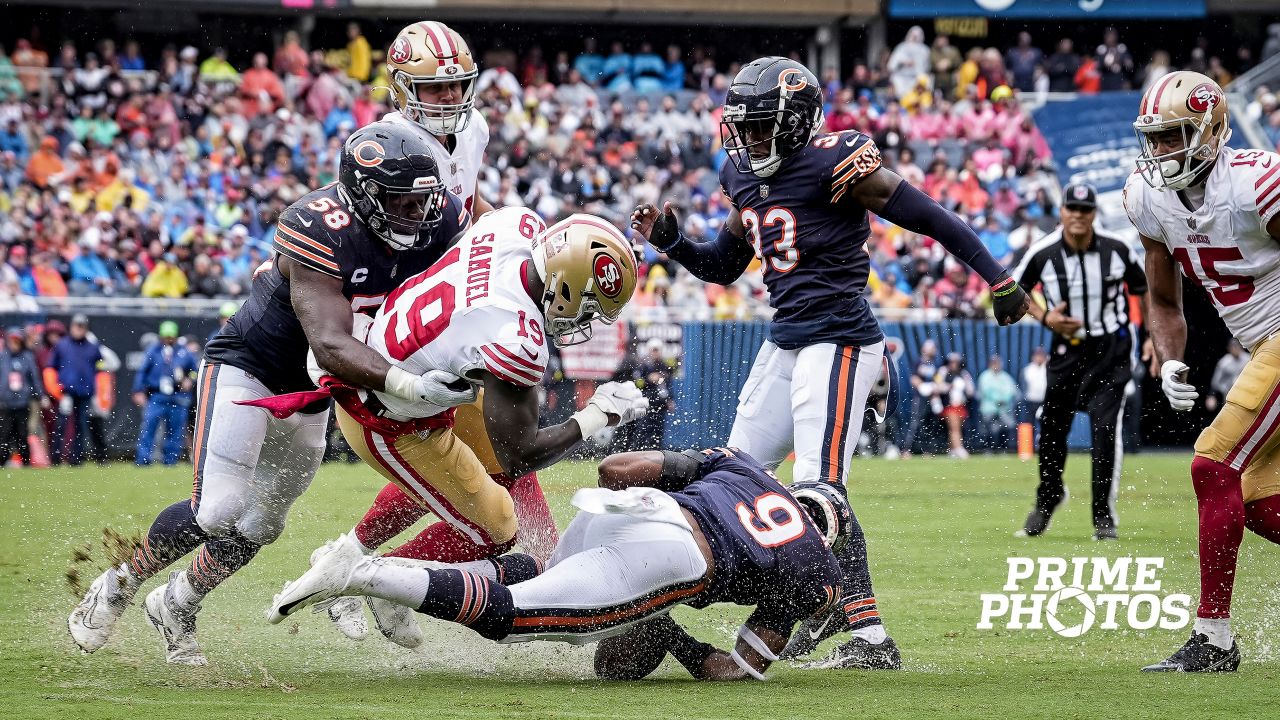 Chicago Bears brave heavy rain, flooded field in game against