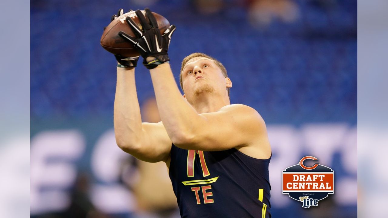 Adam Shaheen Autographed Chicago Bears Football 16x20 Photo (Beckett) — RSA