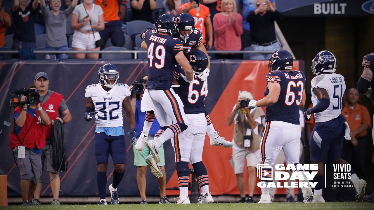 August 16, 2019, Chicago Bears quarterback Mitchell Trubisky (10) throws  the ball prior to the NFL preseason game between the Chicago Bears and the  New York Giants at MetLife Stadium in East