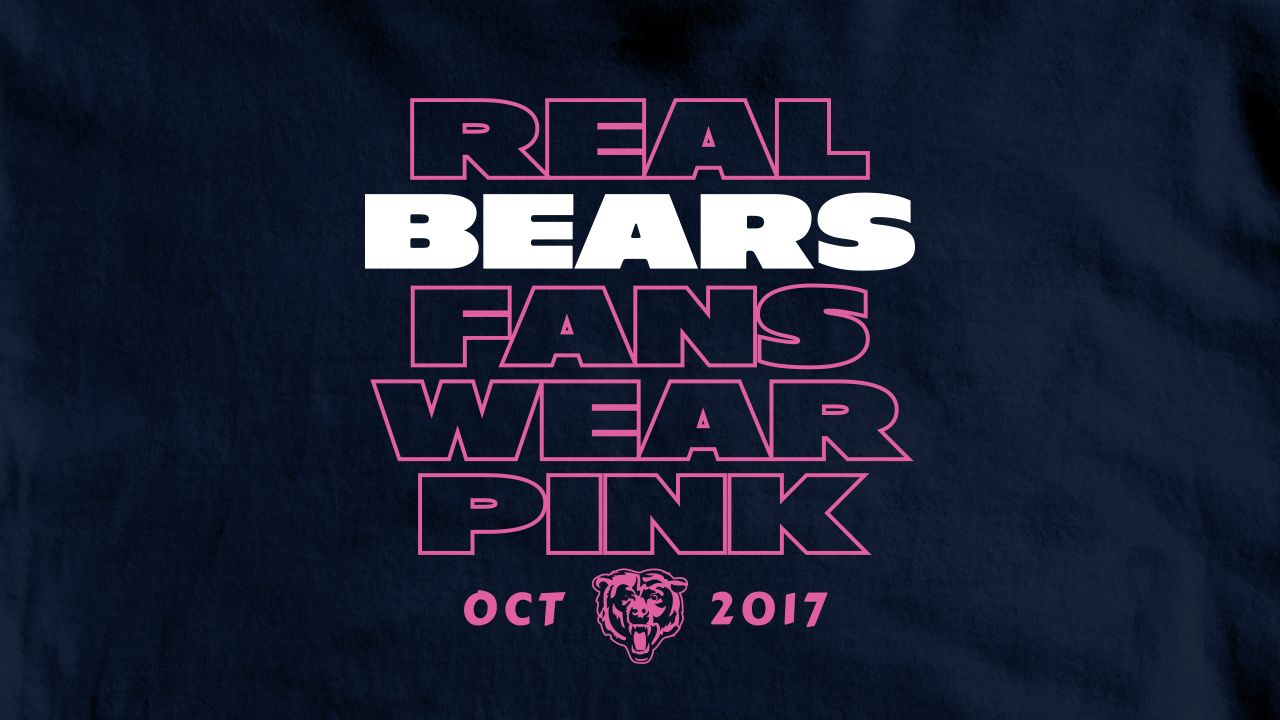 Chicago bears real bears fans wear pink 2022 campaign new shirt