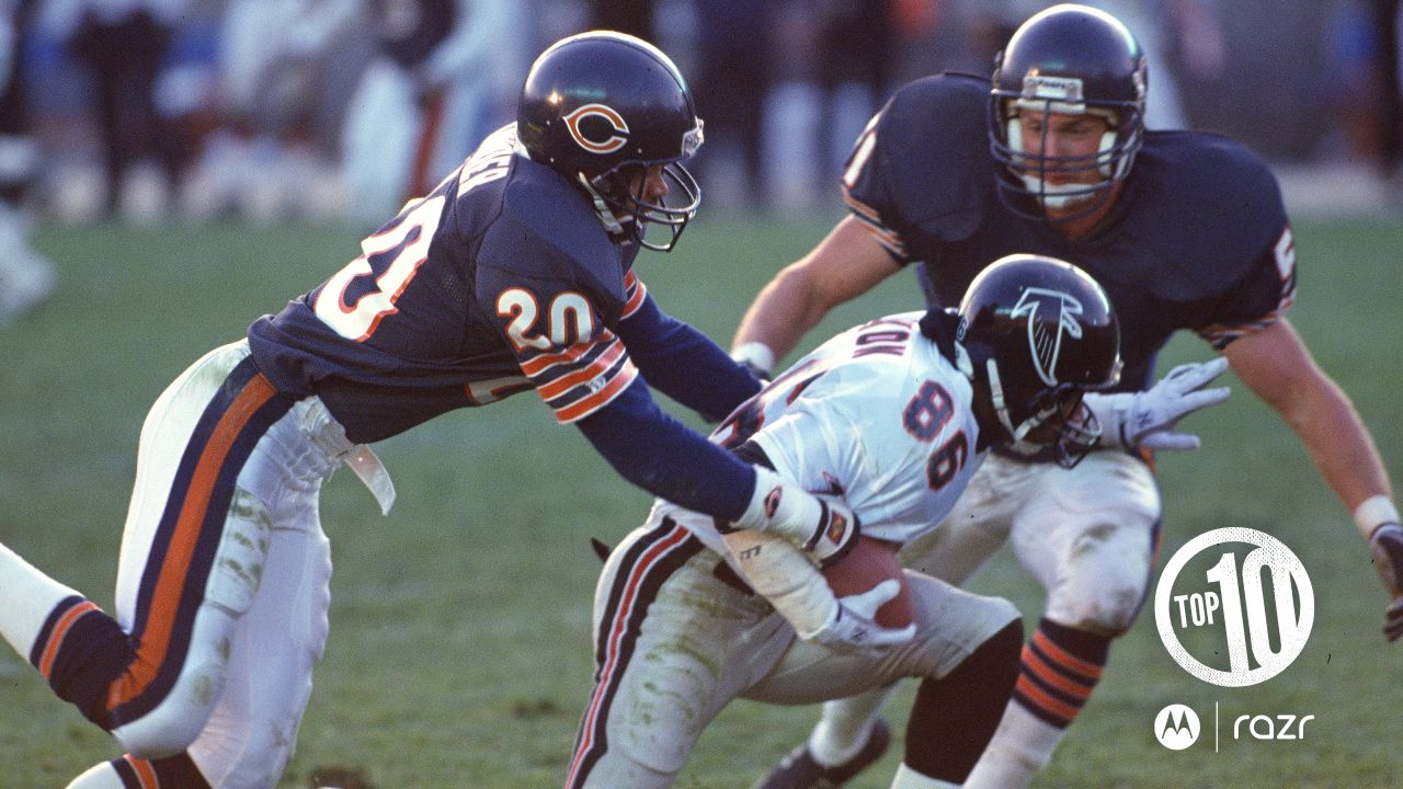 Chicago Bears safety Gary Fencik during filming of the Super Bowl
