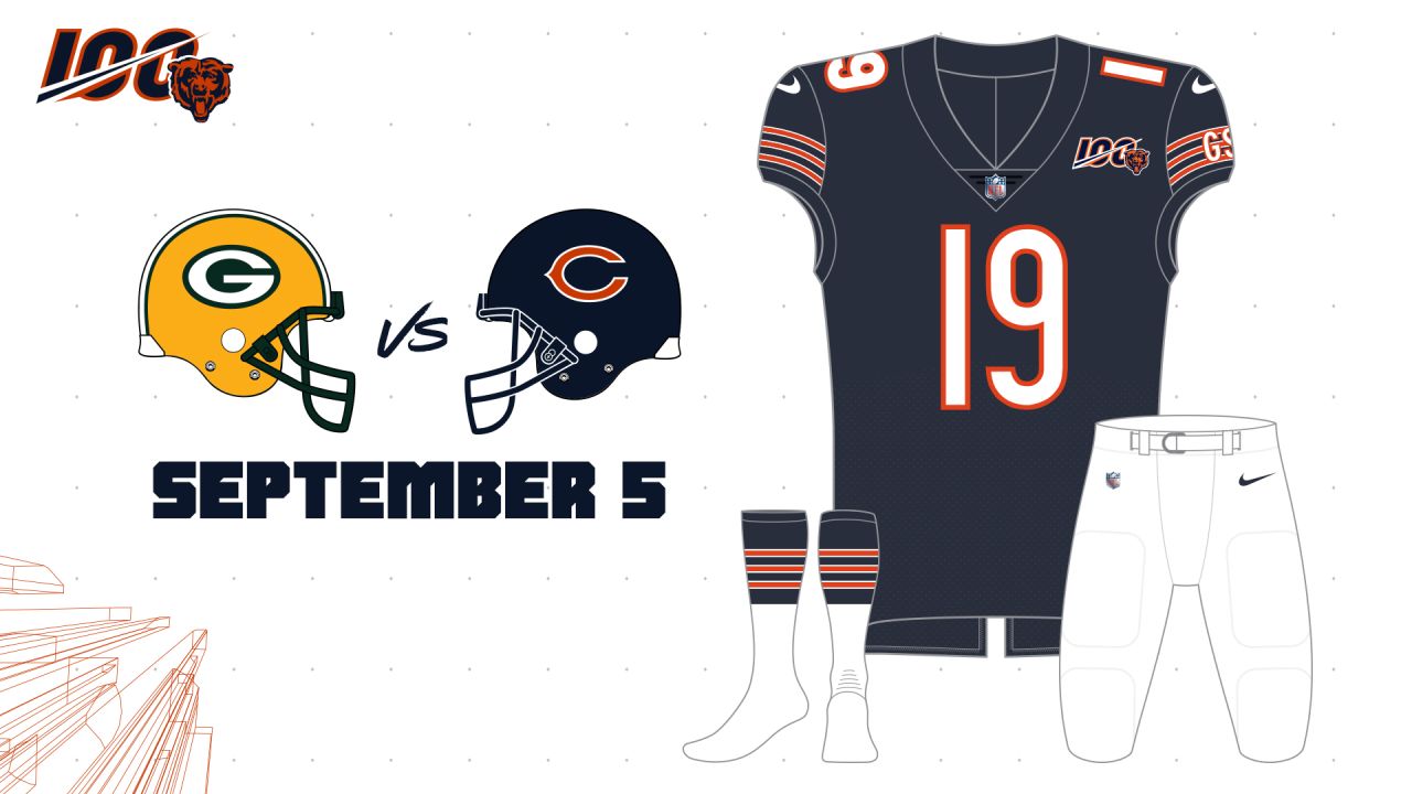 chicago bears jersey schedule