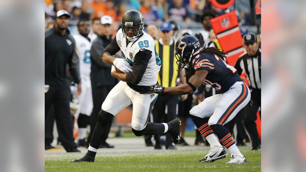 Chicago Bears running back Matt Forte (22) dives into the end zone for a  touchdown against Green Bay Packers linebacker Nate Palmer (51) during the  first half an NFL football game, Sunday