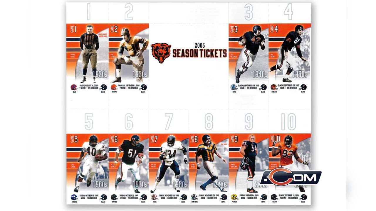 2016 Chicago Bears Houston Texans NFL Football Ticket Stub