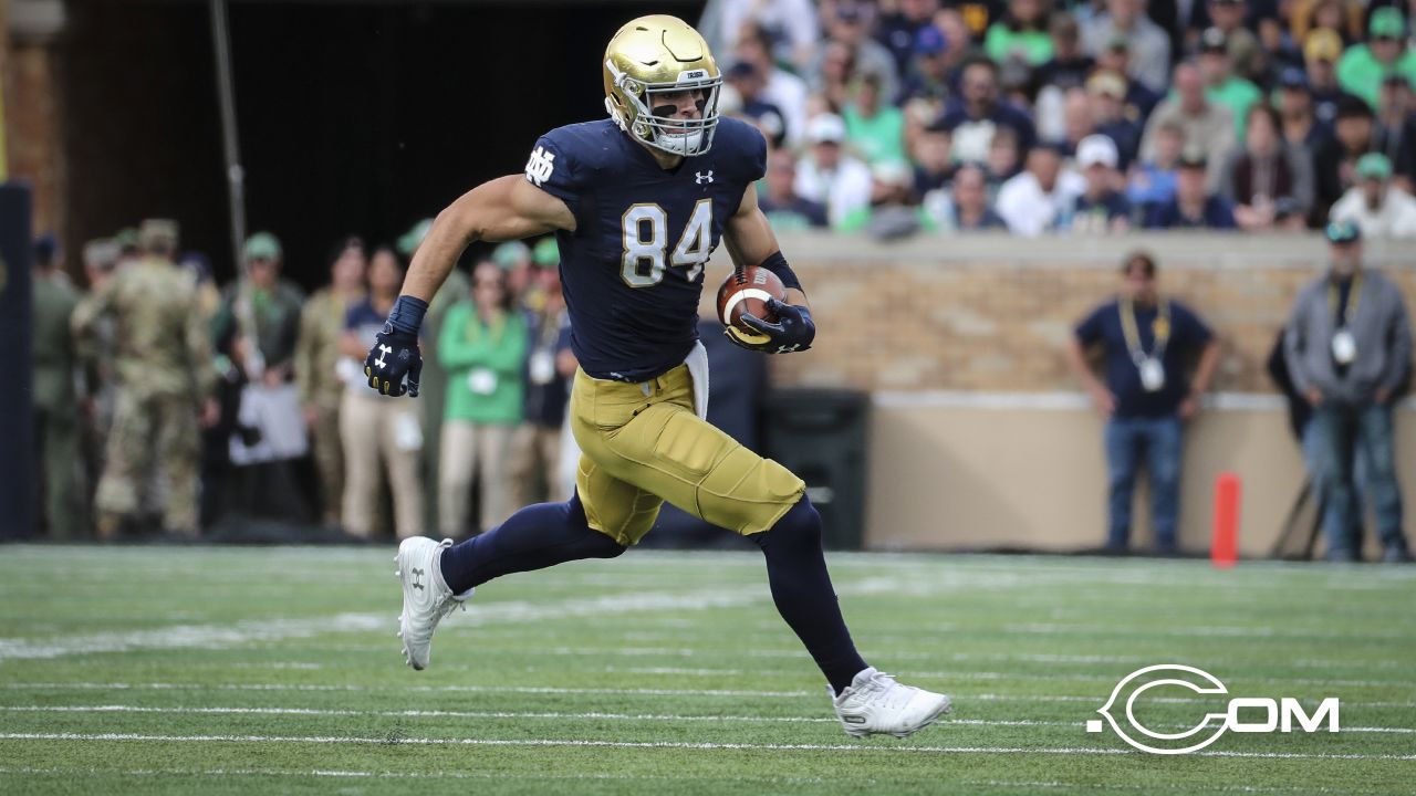 Cole Kmet Signed Notre Dame Fighting Irish Jersey (Beckett) Chicago Bears  T.E.