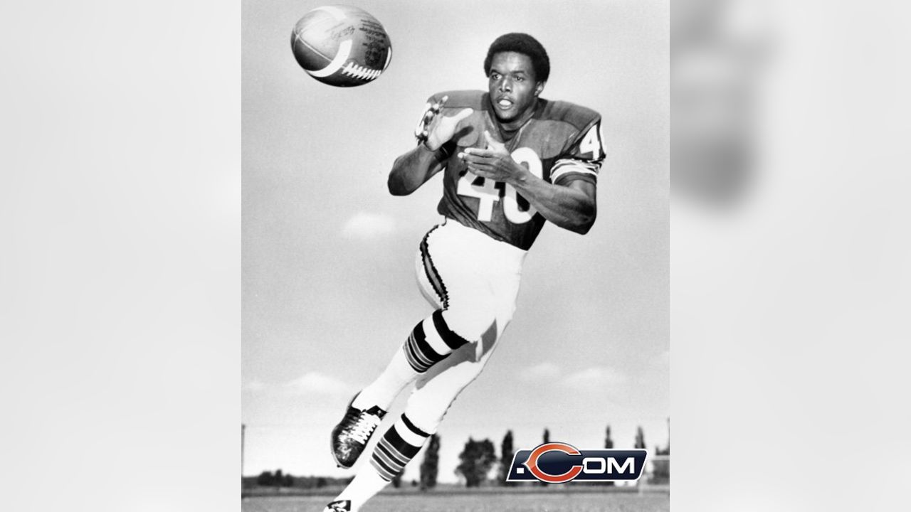 Gale Sayers, sensational halfback of the Chicago Bears, sharpens