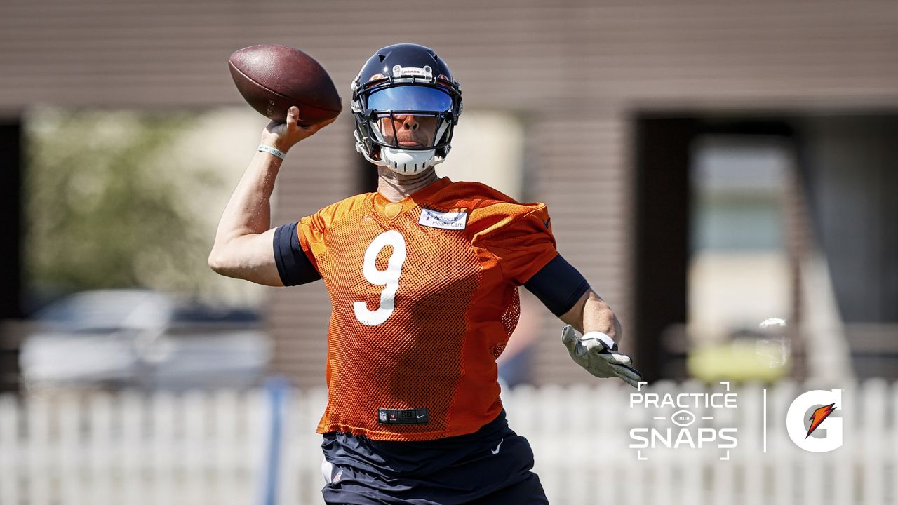 LAKE FOREST, IL - MAY 24: Chicago Bears wide receiver Darnell Mooney (11)  during the the Chicago Bears OTA Offseason Workouts on May 24, 2022 at  Halas Hall in Lake Forest, IL. (