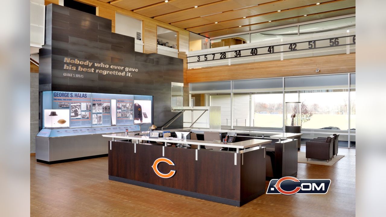 Halas Hall before & after