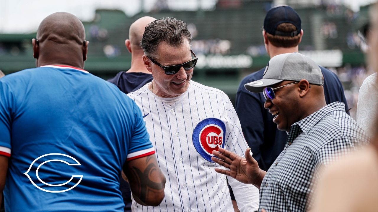 Pitch Perfect  Kerry Wood gets Matt Eberflus ready for first pitch