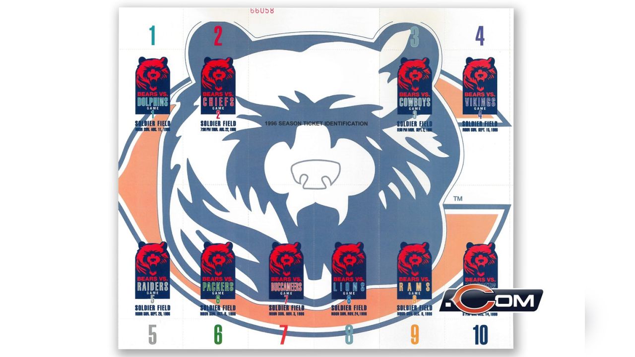 Historical Bears Ticket Stubs