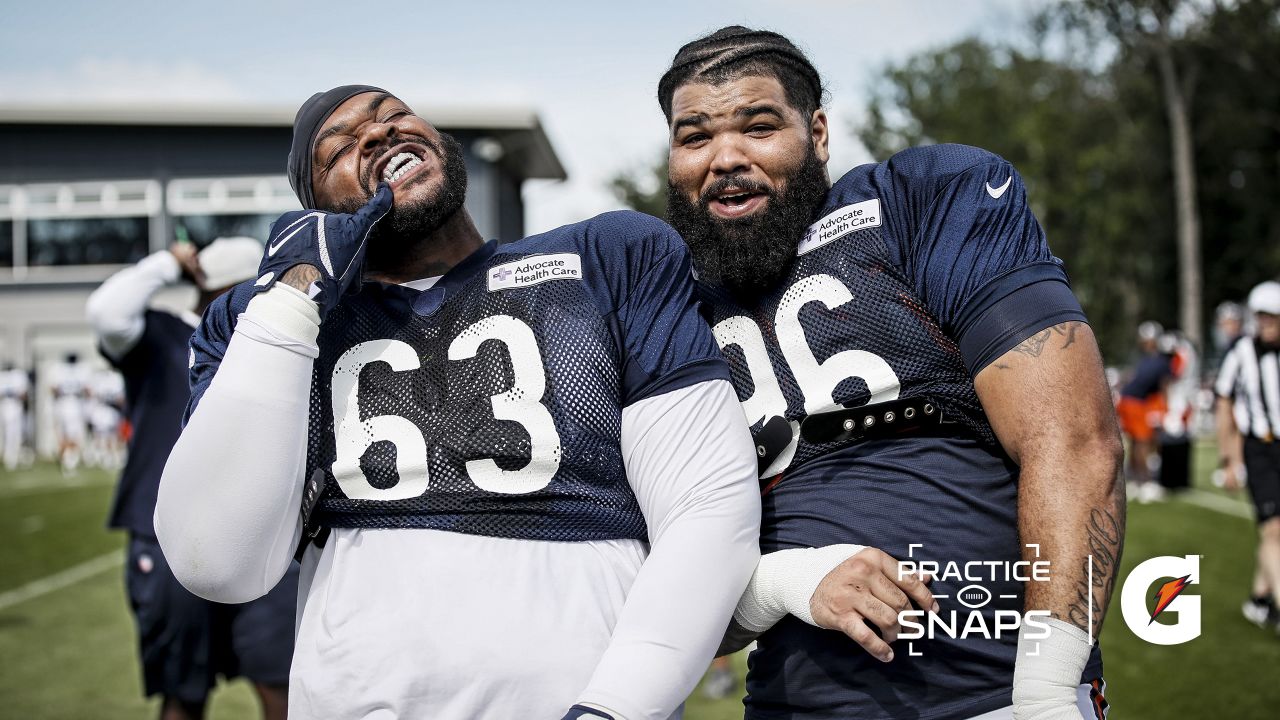 Chicago Bears defensive tackle Mike Pennel Jr. (63) walks off of