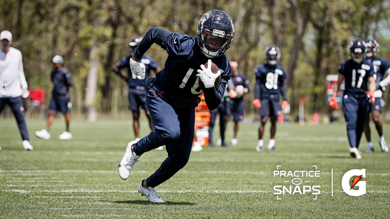 Chicago Bears fullback Khari Blasingame (35) catches a pass during warmups  before an NFL football game in Chicago, Sunday, Nov. 13, 2022. (AP  Photo/Nam Y. Huh Stock Photo - Alamy