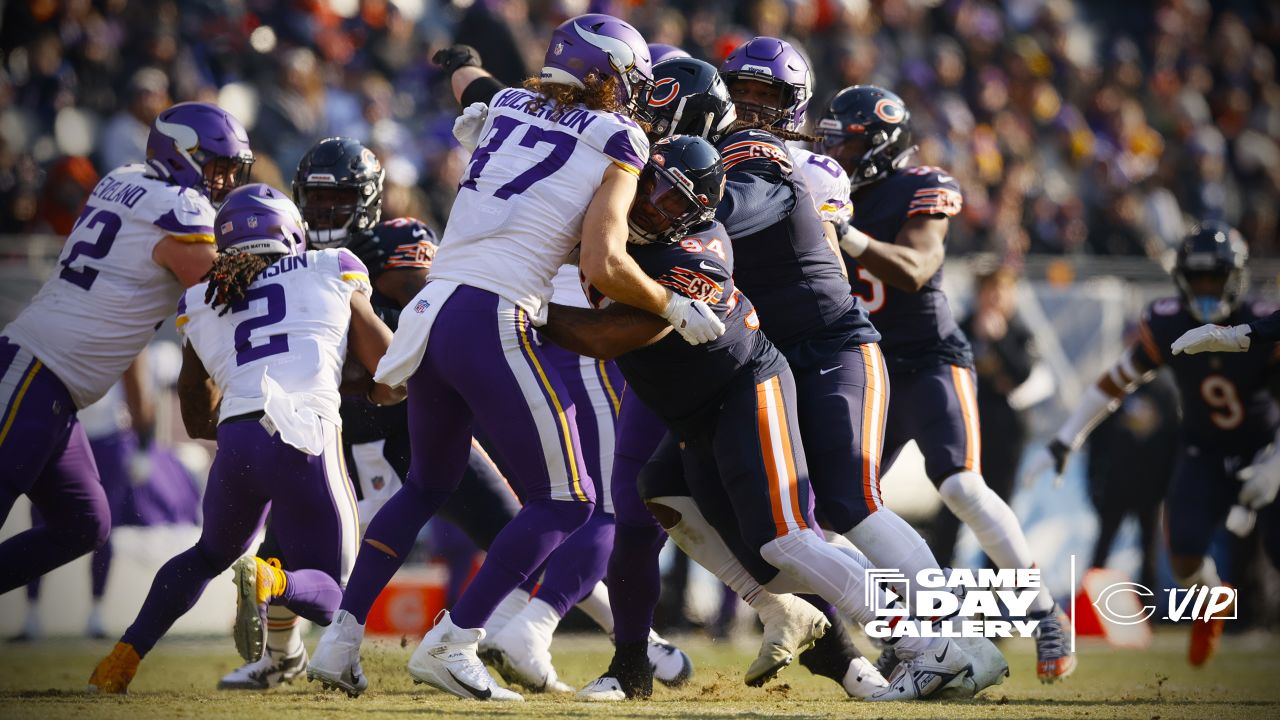 Chicago Bears wide receiver Velus Jones Jr. (12) warms up before an NFL  football game against the New York Jets on Sunday, Nov. 27, 2022, in East  Rutherford, N.J. (AP Photo/Adam Hunger