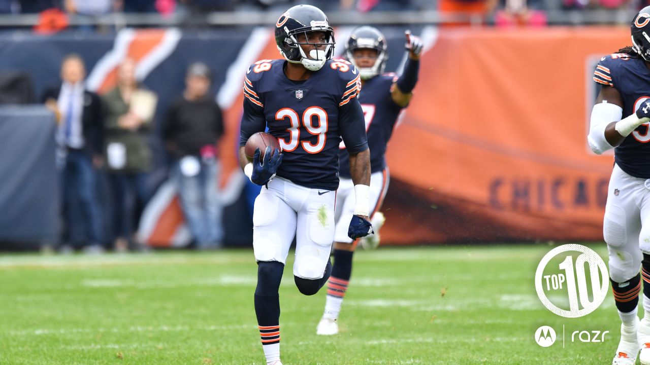 Check out Eddie Jackson's pick six for the Chicago Bears 