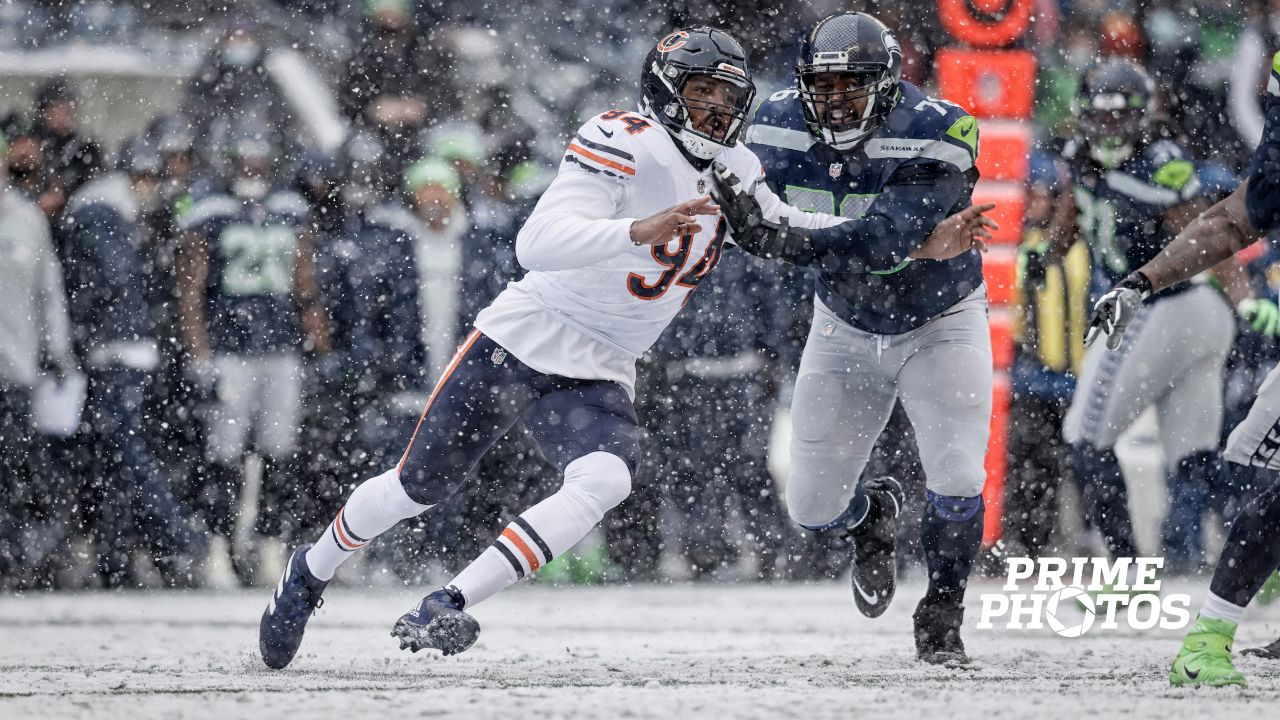 Chicago Bears wide receiver Damiere Byrd (10) grabs a 2-point conversion  pass in the end zone t …