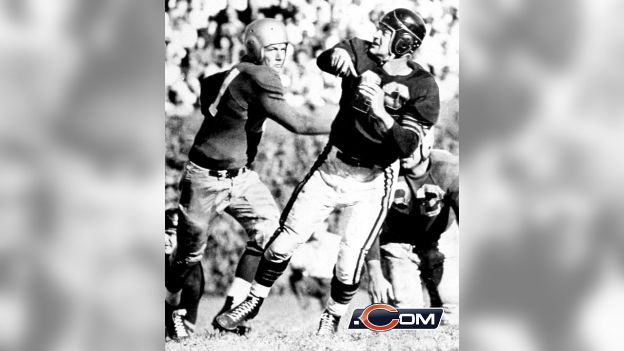 1947 Sid Luckman Chicago Bears NFL Football Champ Hats~Mullin~Art Promo  Print AD