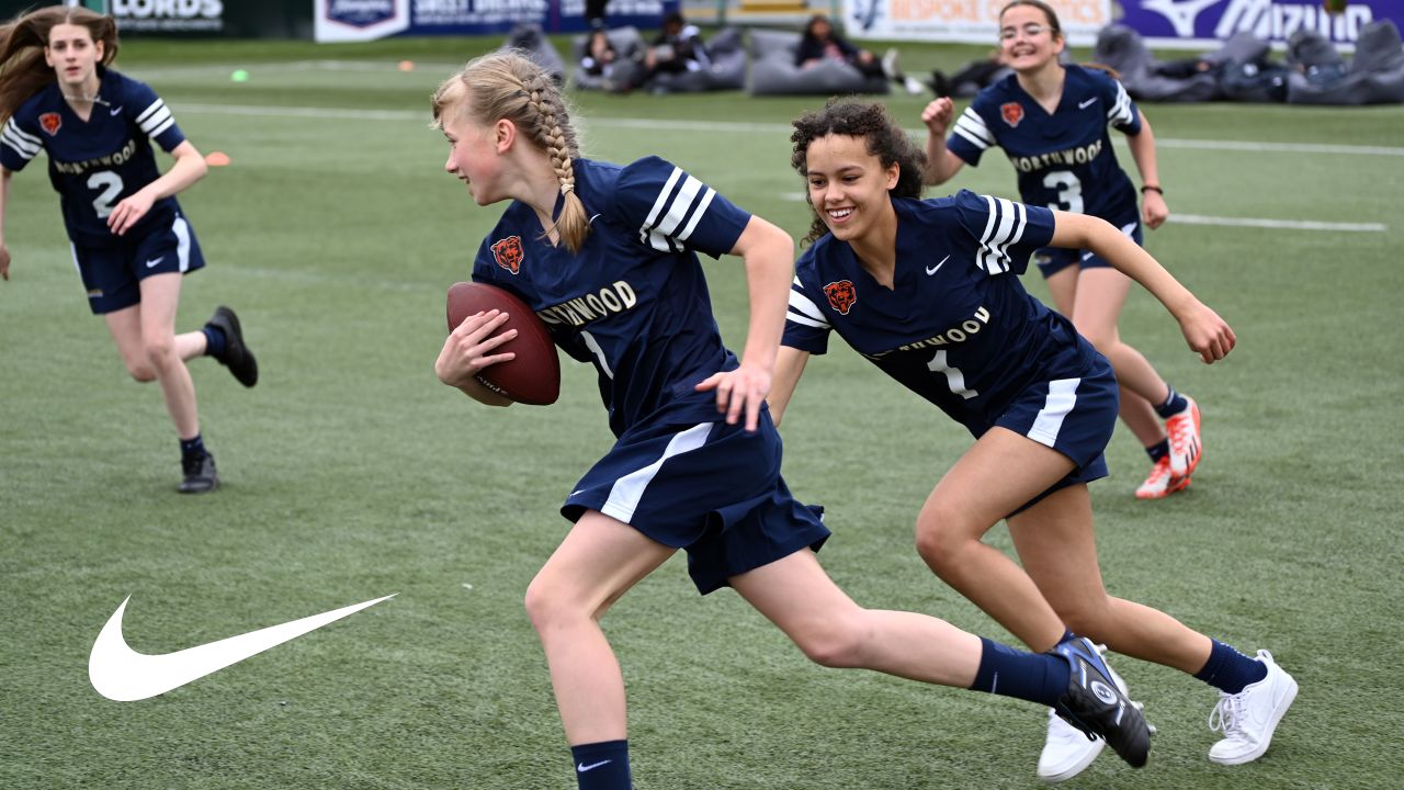 Jets and Bears Unveil Girls Flag Football League in the UK